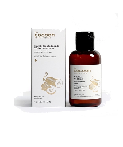 Nước hoa hồng Bí Đao Cân Bằng Da Cocoon 140ml