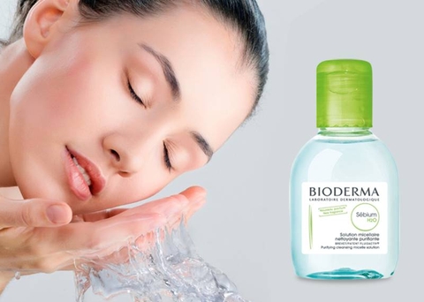 Nước Tẩy Trang Dành Cho Da Dầu Mụn Bioderma Sebium H2O 100ml (Màu xanh)