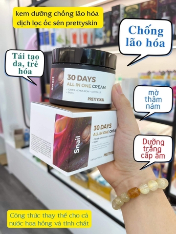 Kem Dưỡng Prettyskin 30 Days All In One Cream 100ml