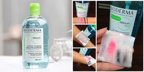 d57 - Nước Tẩy Trang Dành Cho Da Dầu Mụn Bioderma Sebium H2O 500ml (Màu xanh)