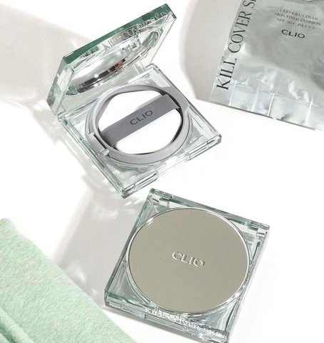 f171 - Clio - Phấn nước CLIO KILL COVER SKIN FIXER CUSHION SPF 50+, PA+++