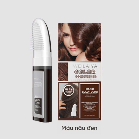 Dầu Gội Phủ Bạc Giúp Làm Đen Tóc, Kích Thích Mọc Tóc Chắc Khỏe Weilaiya Magic Color Comb 3 Màu Sắc Thời Trang 100ml