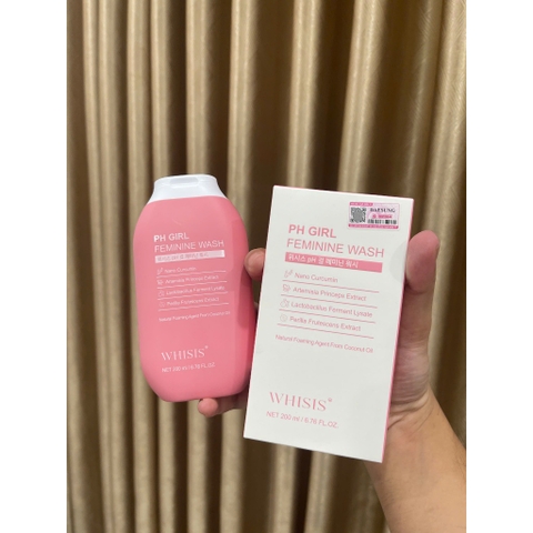 Dung dịch vệ sinh phụ nữ Whisis pH Girl Feminine Wash 200ml