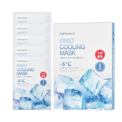f056, f057 - Mặt nạ cấp ẩm dịu da làm lạnh -5 độ First Cooling Mask, Mặt nạ rau má giảm mụn làm lạnh Cica Cooling Mask - Combo 5 miếng