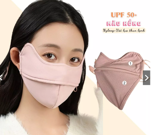 e462 - Khẩu Trang Hè 2 Lớp (Không Gọng) Chống Tia UV