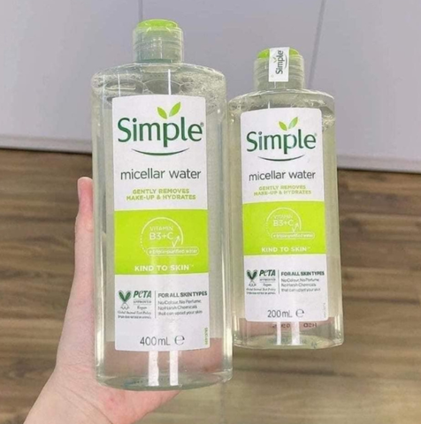 d687 - Nước Tẩy Trang Simple Micellar Cleansing Water 200ml và 400ml