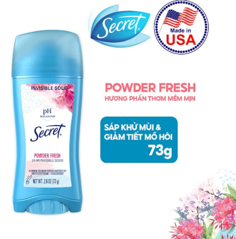 e637 - Gel Ngăn tiết mồ hôi và Khử mùi Secret nhiều mùi hương 73g Mỹ LYO