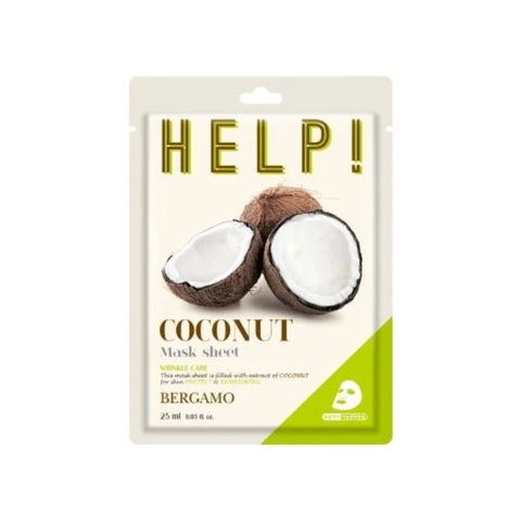 Mặt Nạ Bergamo Help Mask Pack Dưỡng Trắng, Cải Thiện Đàn Hồi Da & Cấp Ẩm Hàn Quốc 25ml