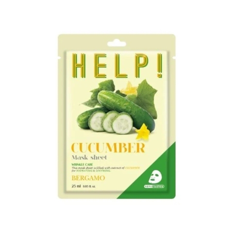 Mặt Nạ Bergamo Help Mask Pack Dưỡng Trắng, Cải Thiện Đàn Hồi Da & Cấp Ẩm Hàn Quốc 25ml