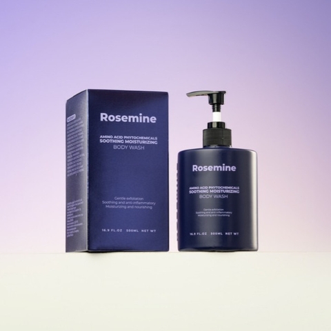 Sữa Tắm Amino Acid Dưỡng Ẩm Da, Giúp Da Mịn Màng Rosemine Phytochemicals Soothing Moistuzing Body Wash Hàn Quốc 500ml