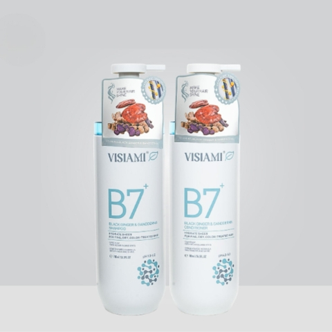 Dầu Gội - Xả Biotin Visiami Rainbow B7 Cải Thiện Mọc Tóc, Phục Hồi Hư Tổn, Dưỡng Tóc Mềm Mượt & Chắc Khỏe 780ml