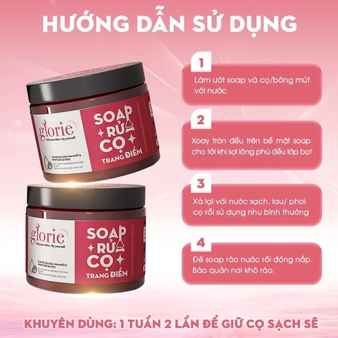 Sáp Rửa Cọ Trang Điểm Glorie Brush Cleansing Soap Dễ Thao Tác Làm Sạch Cọ 130g