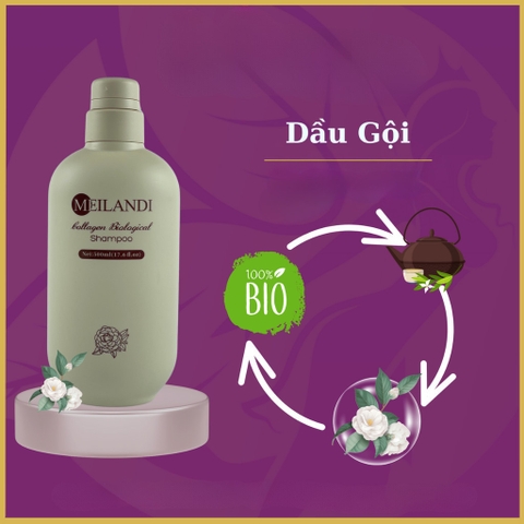 Bộ Dầu Gội Xả Meilandi VISI Dưỡng Tóc Suôn Mượt & Chắc Khỏe 500Ml