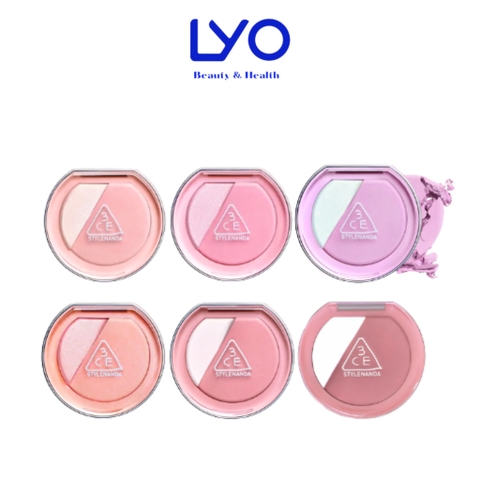 e468 - 3CE - Phấn Má Hồng Kết Hợp Bắt Sáng 3CE Highlighter Blushlighter 4.3g