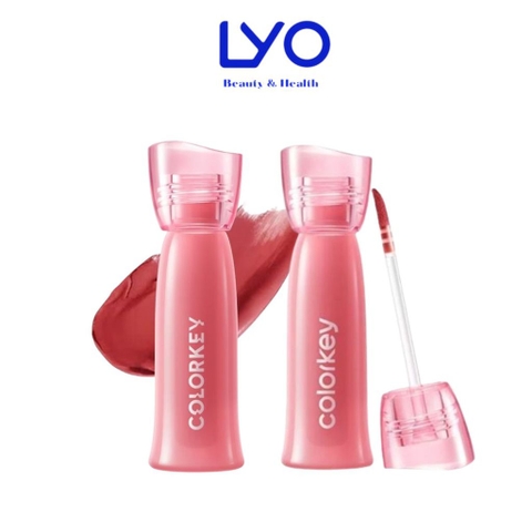 e947 - Son tint lì COLORKEY Watery Tint Nhẹ Môi, Không Dính, Lâu Trôi, Dưỡng Ẩm 2.5g LYO