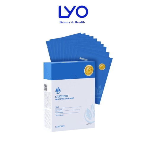e823 - Combo 10 Miếng Mặt Nạ Caryophy Skin Repair Mask Sheet Dưỡng ẩm & Phục Hồi Da 25G LYO