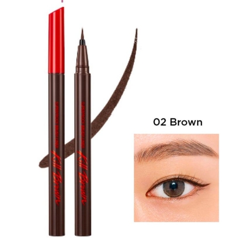 f120 - Bút Dạ Kẻ Mắt CLIO Superproof Brush Liner Kill 0.55ml Nét Siêu Mảnh Dễ Kẻ LYO