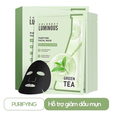 Combo 10 Mặt Nạ Colorkey Luminous B5 Facial Mask 25ml (Đủ màu) (Nguyên hộp) LYO