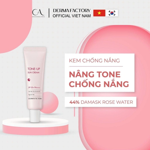 f099 - Kem chống nắng nâng tone và kiềm dầu Derma Factory Tone Up Sun Cream 50ml SPF50+/PA++++ LYO