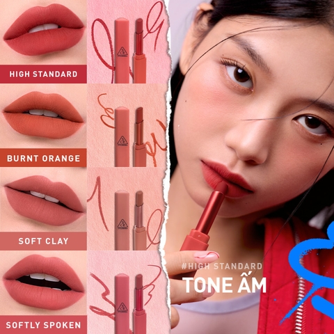 e926 - Son Sáp Màu Mịn Lì 3CE Sketch Stick 7g (Mẫu mới) LYO