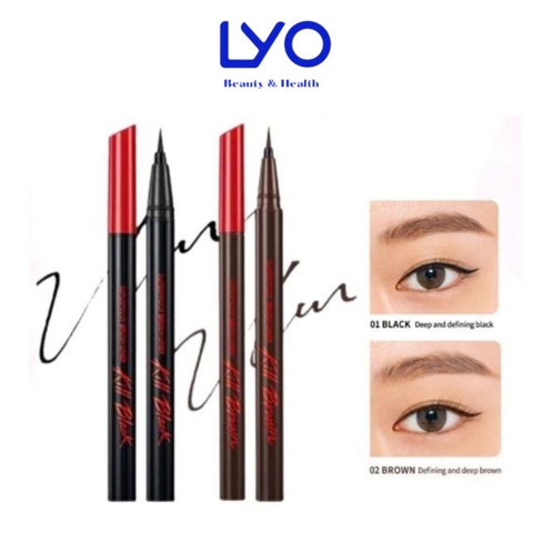 f120 - Bút Dạ Kẻ Mắt CLIO Superproof Brush Liner Kill 0.55ml Nét Siêu Mảnh Dễ Kẻ LYO