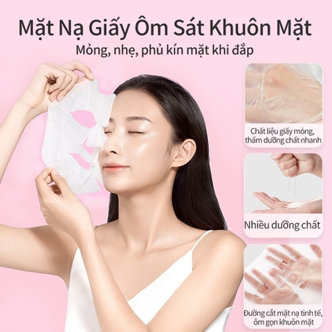e954 - Mặt Nạ Giấy Cấp Ẩm Colorkey Luminous Vitamin B5 Facial Mask (Đủ 5 màu) 25ml LYO