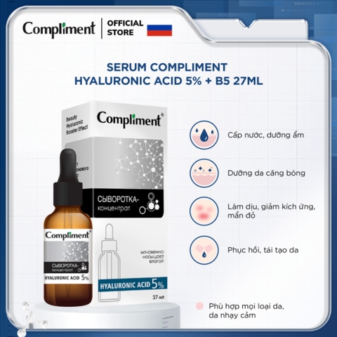 f146 - Serum, Tinh chất Compliment làm sạch sâu, giảm mụn, se lỗ chân lông, kiềm dầu Hàng Nga 27ml LYO