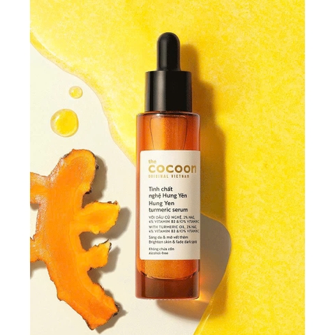 f181 - Tinh Chất Giúp Sáng Da Mờ Thâm Chiết Xuất Nghệ Hưng Yên Cocoon C10% 30ml LYO