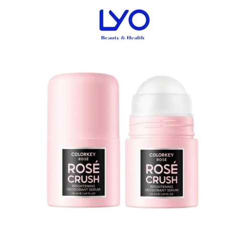 e996 - Lăn Khử Mùi COLORKEY Rosé Crush Hương Trái Cây, Khử Mùi, Ngăn Mồ Hôi, Dưỡng Sáng Da Niacinamide 50ml LYO