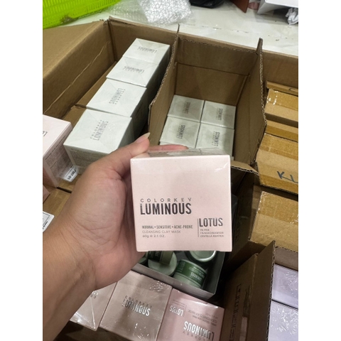 f091, f088 - Mặt Nạ đất sét bùn khoáng Colorkey Luminous Green Tea Purifying Cleansing Clay 60g & 10g LYO