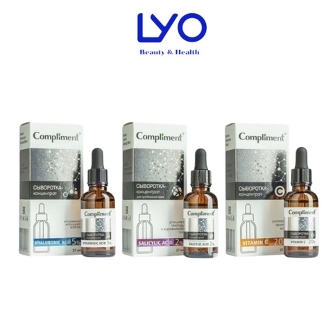 f146 - Serum, Tinh chất Compliment làm sạch sâu, giảm mụn, se lỗ chân lông, kiềm dầu Hàng Nga 27ml LYO