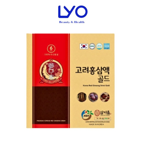 f185 - Nước hồng sâm KGA Korea Red Ginseng Drink Gold (70ml x 30 gói) (Kèm túi giấy) LYO