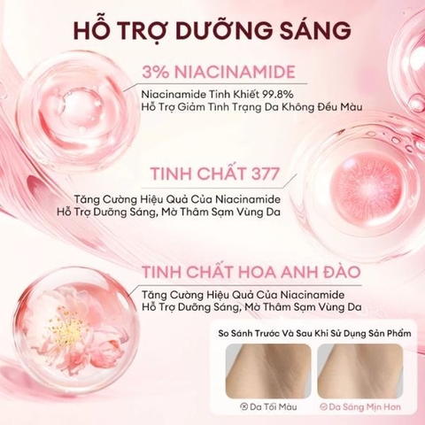 e996 - Lăn Khử Mùi COLORKEY Rosé Crush Hương Trái Cây, Khử Mùi, Ngăn Mồ Hôi, Dưỡng Sáng Da Niacinamide 50ml LYO