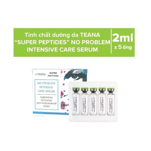 Serum Teana SUPER PEPTIDES giảm đỏ, mụn viêm/mụn ẩn/ phục hồi da nhạy cảm (Loại 5 ống & 10 ống)