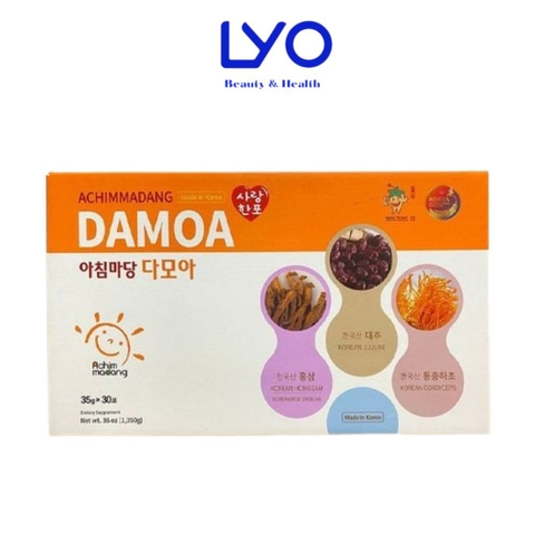 f184 - Nước hồng sâm đông trùng táo đỏ Damoa Achimmadang Hàn Quốc hộp 30 gói x 35g LYO