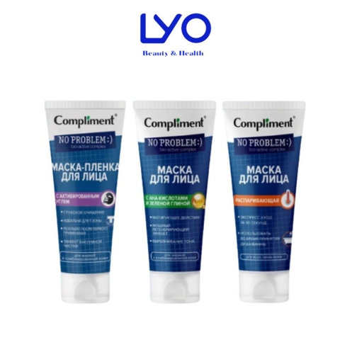 f155 - Mặt Nạ Đất Sét Compliment No Problem Face Mask 80ml Hàng Nga LYO