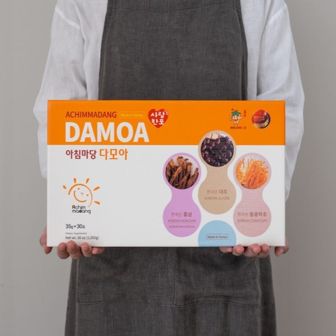 f184 - Nước hồng sâm đông trùng táo đỏ Damoa Achimmadang Hàn Quốc hộp 30 gói x 35g LYO