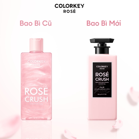 f188 - Gel Tắm Hương Hoa Và Trái Cây COLORKEY ROSÉ CRUSH Dưỡng Sáng Da Lưu Hương 6h - 8h 400ml LYO