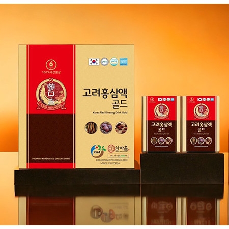 f185 - Nước hồng sâm KGA Korea Red Ginseng Drink Gold (70ml x 30 gói) (Kèm túi giấy) LYO