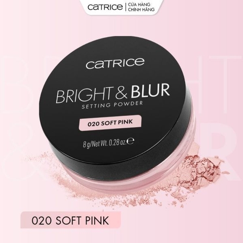 f231 - Phấn phủ mỏng nhẹ căng bóng nâng tone Catrice Bright & Blur Setting Powder 8g LYO