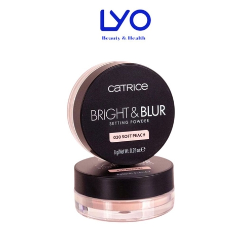 f231 - Phấn phủ mỏng nhẹ căng bóng nâng tone Catrice Bright & Blur Setting Powder 8g LYO