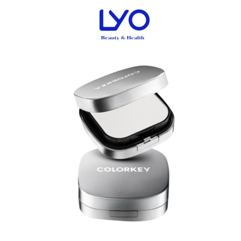 f291 - Phấn Phủ Nén Kiềm Dầu Colorkey Giữ Lớp Trang Điểm Lâu Trôi 48H, Chống Nước 12g LYO