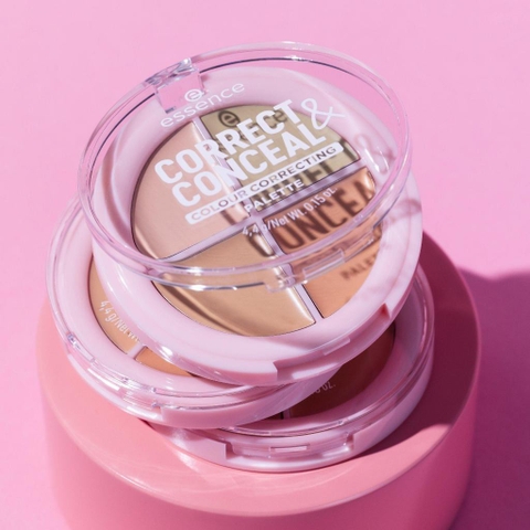 f330 - Bảng triệt sắc 4 ô ESSENCE CORRECT & CONCEAL colour correcting palette 4,4g LYO