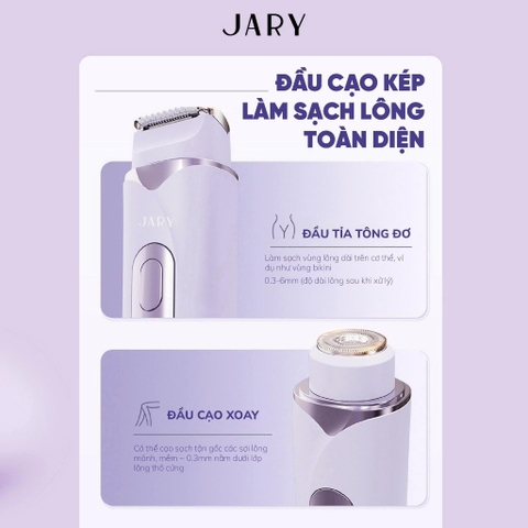 f321 - Máy cạo lông 2 đầu Jary Glow Duo Hair Remover LYO