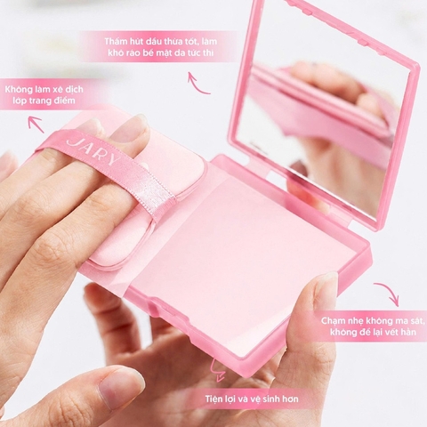 f322 - Giấy Thấm Dầu Jary Oil Blotting Paper Kiểm Soát Dầu Da Khô Thoáng (100 tờ /1 hộp) LYO