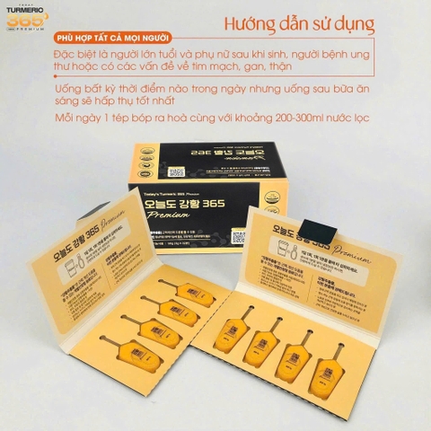 e727 - Tinh chất nghệ Nano Curcumin 365 Hàn Quốc giảm thâm nám hộp 32 ống LYO