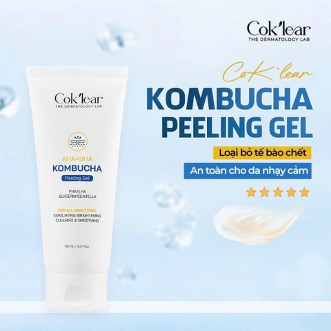 f078 - Tẩy Tế Bào Chết AHA + BHA Kombucha Peeling Gel Cok'lear 150ml