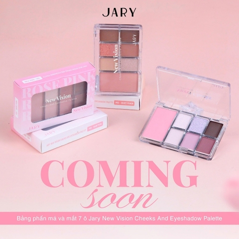 f050 - Bảng phấn má và mắt 7 ô Jary New Vision Cheeks Eyeshadow Palette LYO