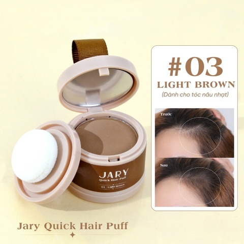 f048 - Phấn Chấm Hói Tóc Jary Quick Hair Puff Che Khuyết Điểm Phủ Hói Chân Tóc 4g LYO