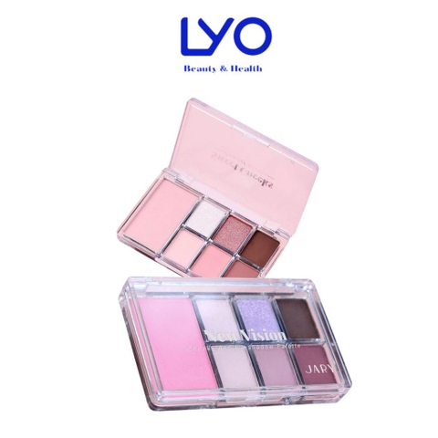 f050 - Bảng phấn má và mắt 7 ô Jary New Vision Cheeks Eyeshadow Palette LYO